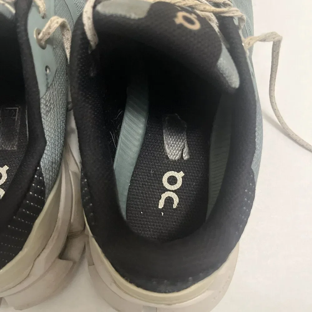 ON Cloud Shoes, Womens Size Blue White Cloudtec Road Running Trainer Lace Up 8 W
